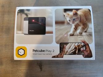Petcube Play 2 Wi-Fi Pet Camera with Laser Toy for Cats & Dogs NEW