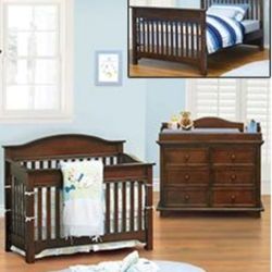 Convertible Crib To Toddler To Full Bed With Dresser