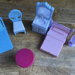 Mixed Miniature Doll Furniture