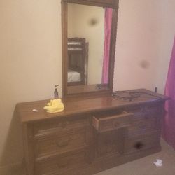 DRESSER WITH MIRROR