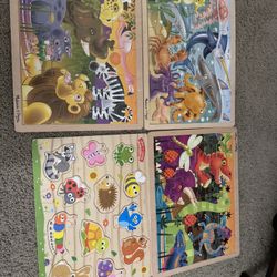 Melissa & Doug wood Puzzles 