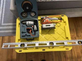Drill, Sander & Level