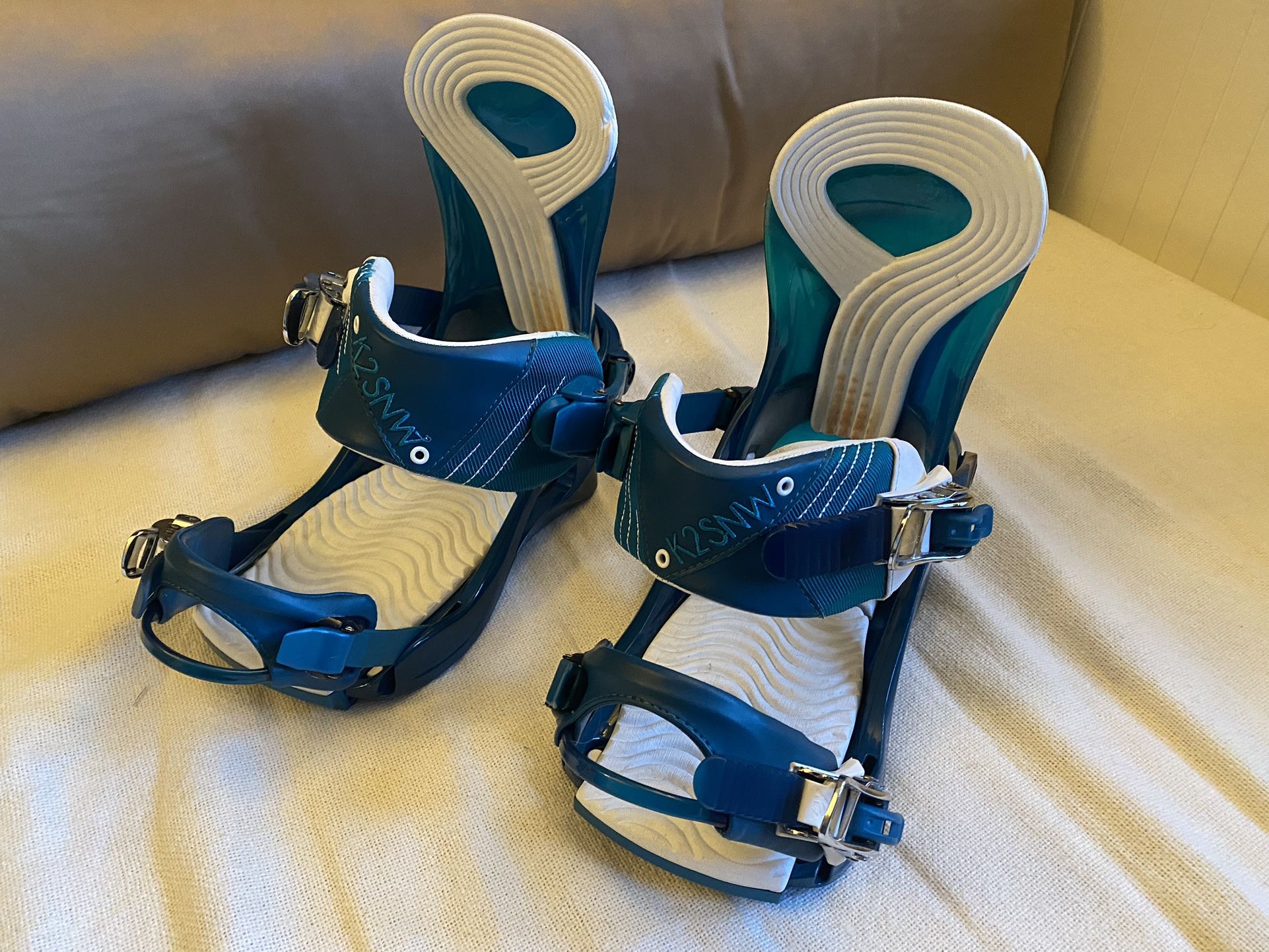 K2 Yeah Yeah Snowboard Bindings - Medium Teal Women’s