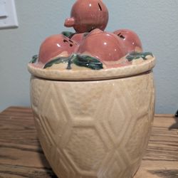 Maurice Ceramics" 1950's Vintage Cookie Jar 12" Tall Golden Yellow!