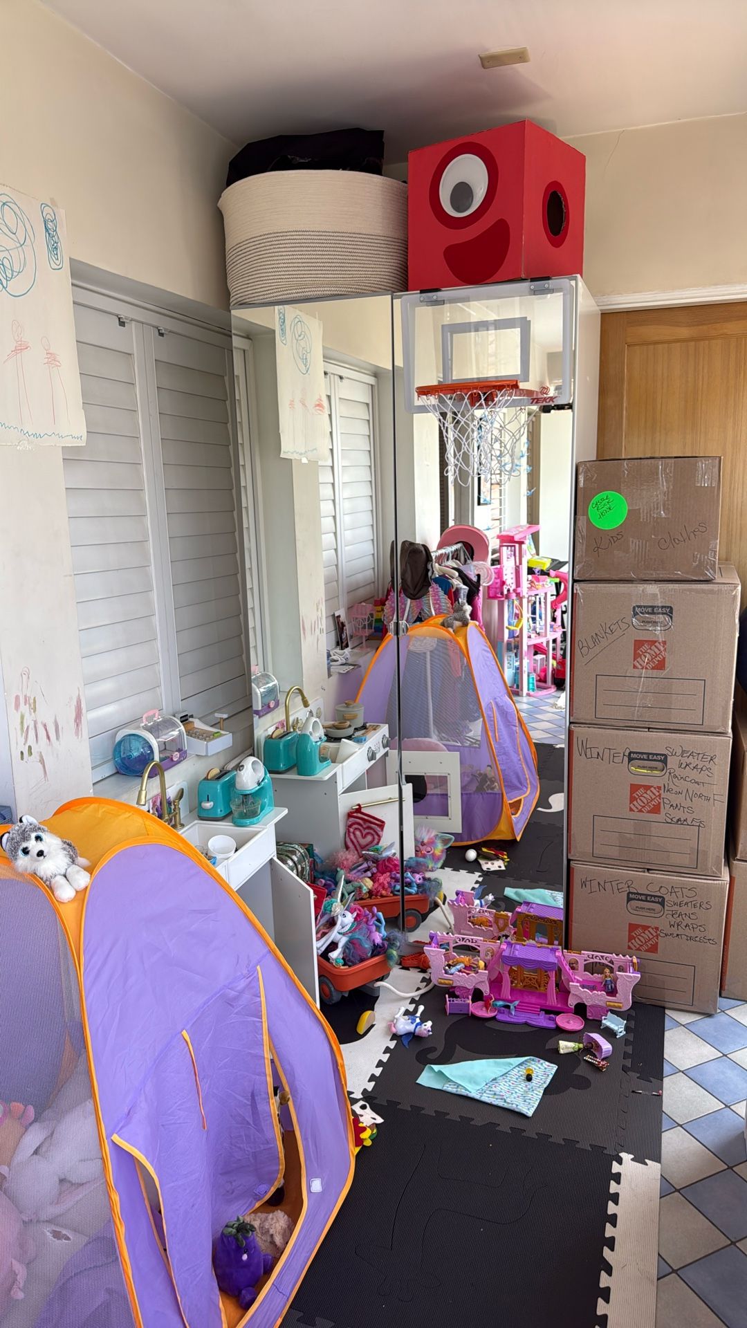 IKEA BRIMNES Wardrobe With Mirror