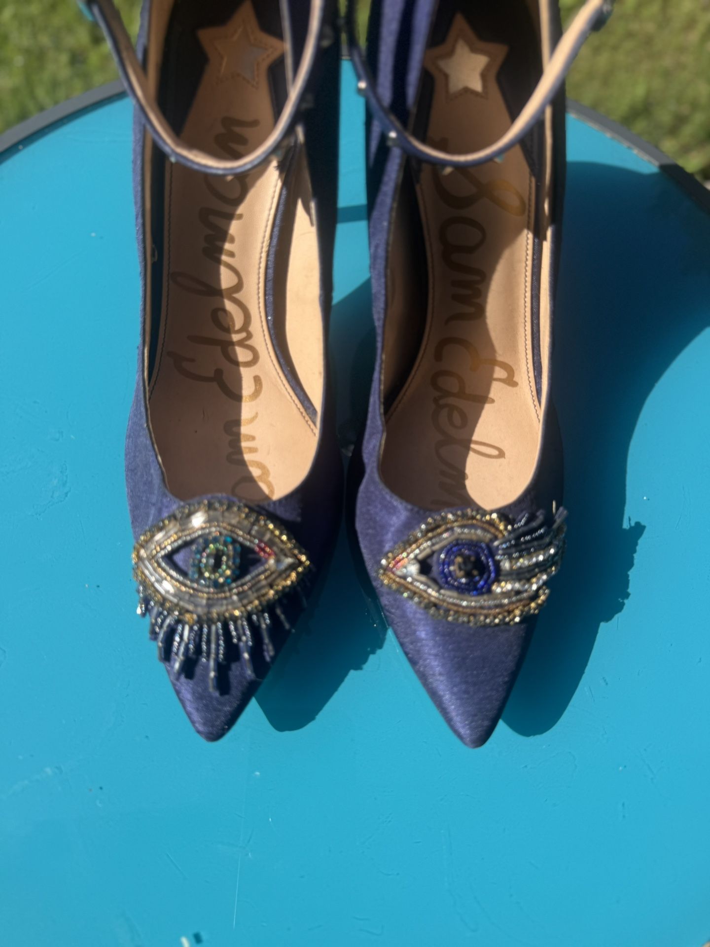 💎 Sam Edelman Embellished Heels – Size 8.5