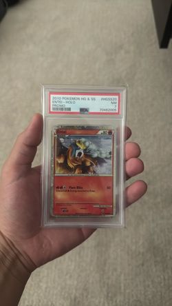 2010 POKEMON ENTEI PROMO HOLO #HGSS20 PSA 7