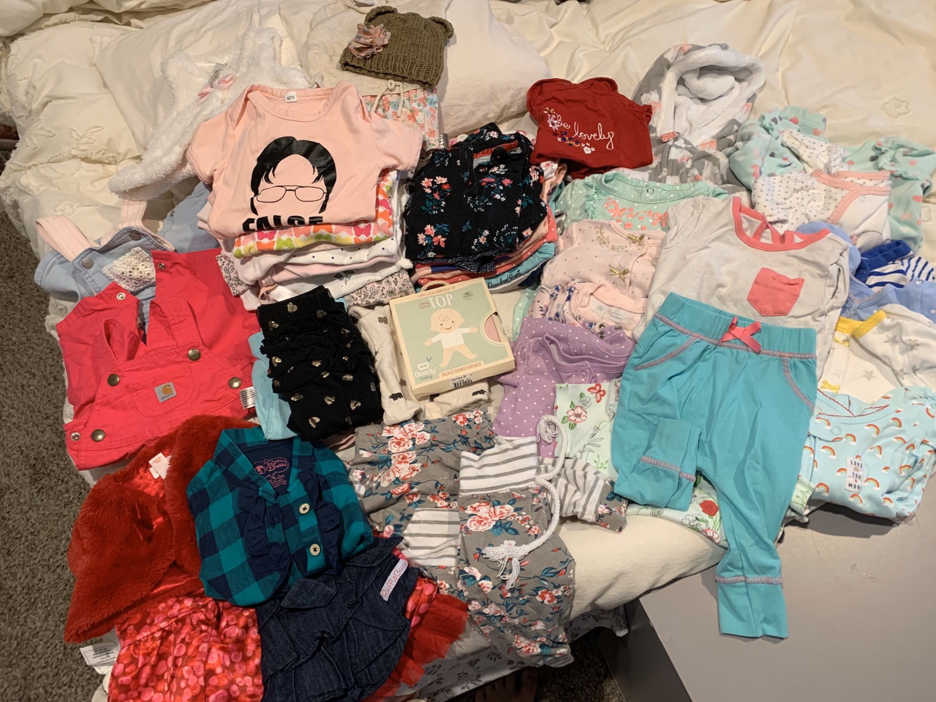 Large baby girl clothing lot