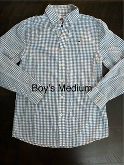 Vineyard Vines Boys Medium Button-Down Shirt