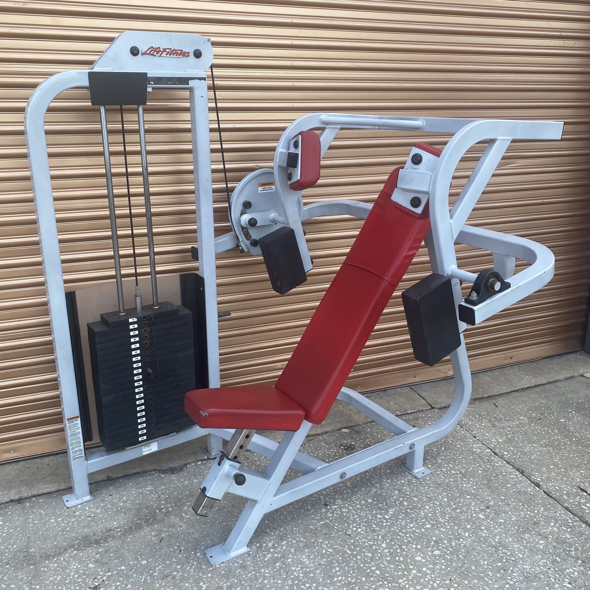 Life Fitness Commercial Pullover Massive 300 Lb Weight Stack Gym