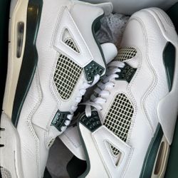 Mens Size 10 Air Jordan 4 Retro OXIDIZED GREEN FQ8138 103 Casual USED WITH BOX