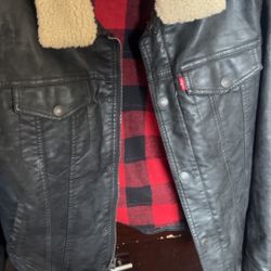 Levi’s Leather Jacket (unisex) Black 