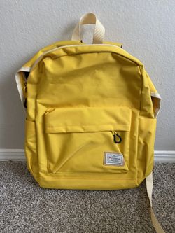 Yellow Backpack With Laptop Sleeve
