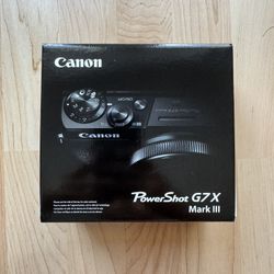 Canon PowerShot G7 X Mark III – Brand New