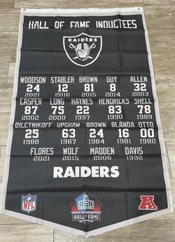 Oakland Raiders Hall Of Fame Banner