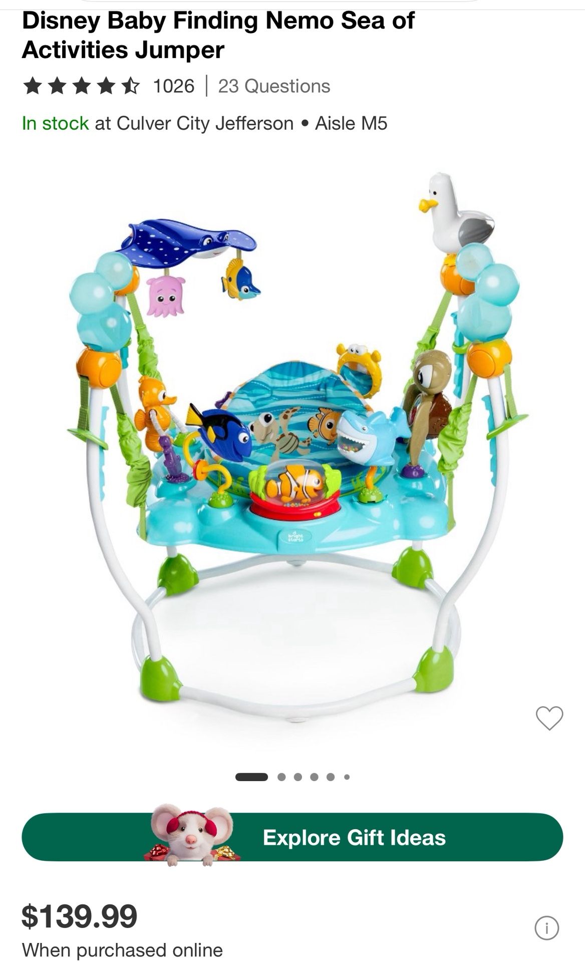 Disney Baby - Finding Nemo Activity Jumper