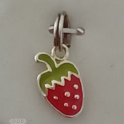 New- STERLING SILVER " STRAWBERRY CHARM