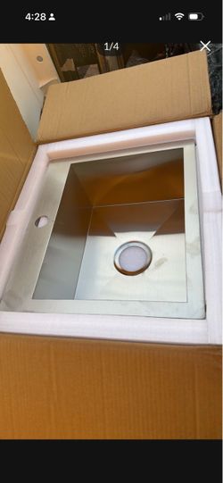19x17x8  STAINLESS  BAR SINK NEW