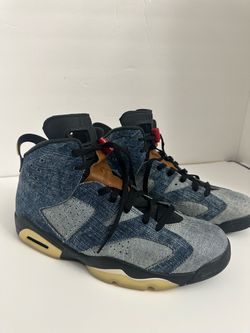Nike Air Jordan 6 Retro "Washed Denim" sneaker (style code CT5350-401)
