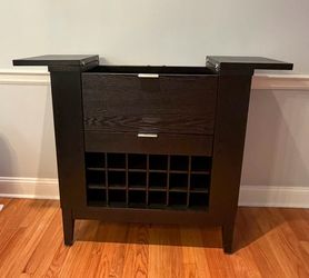 Black Crate & Barrel Spirits Cabinet / Bar