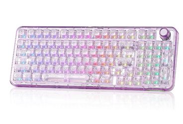 YUNZII X98 Wireless Mechanical Keyboard With Knob (Purple, Crystal Switch)
