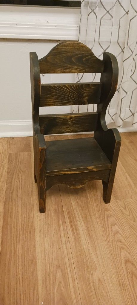 Wood Doll chair 18" Vintage
