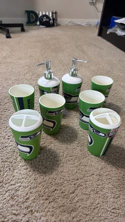 Seattle Seahawks Bathroom Accessory Set