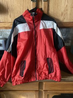 Red And White SJB Windbreaker Zip Up