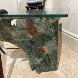 Live Edge Tree Trunk End side tables