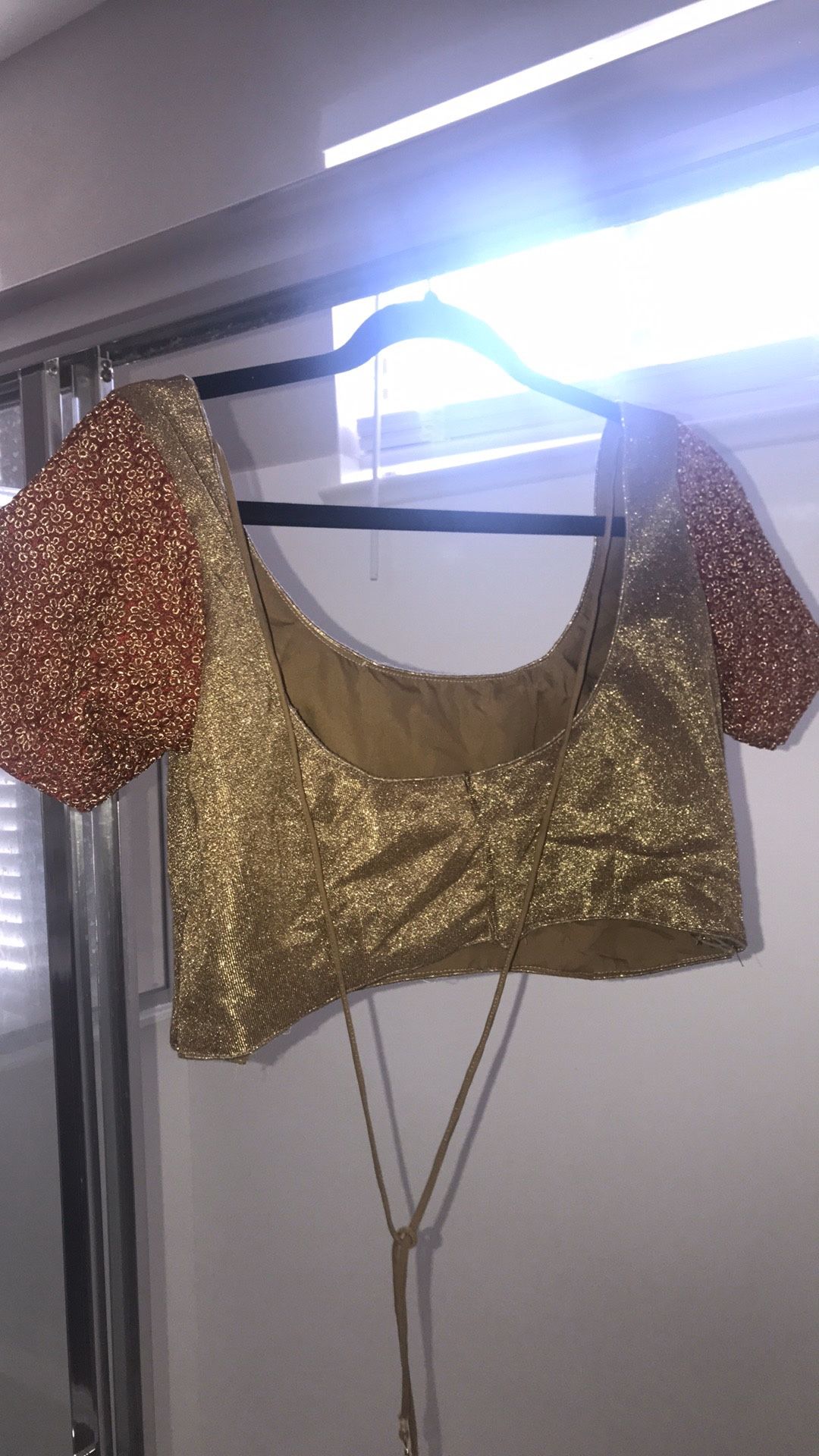 Maroon/ Gold Sari, only worn once