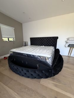New In Box King Bed Frame With Mattress (Read Description Below)