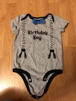Birthday boy onesie 12-18 months