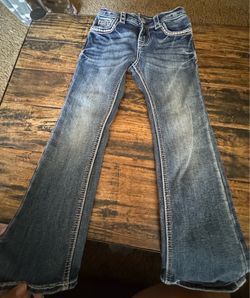 Grace little girls bootcut jeans / embroidery 🪡