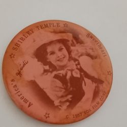 Shirley Temple Antique Pocket Mirror 