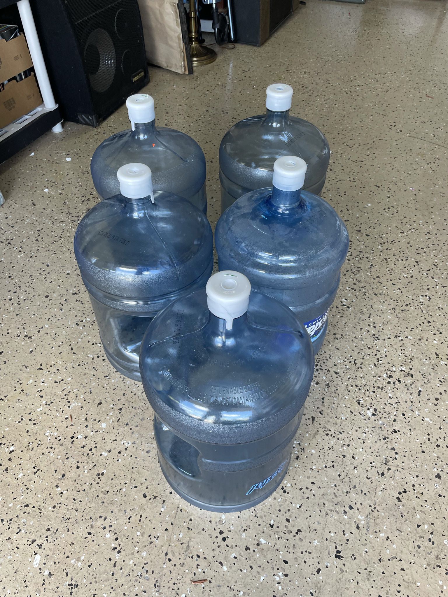 5 Empty Water Bottles 