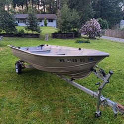 14' Aluminum Valco Boat And King Trailer 