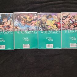 Civil War: Young Avengers & Runaways 1-4 (Complete)