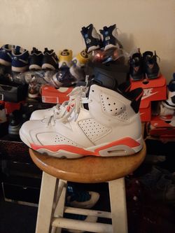 Jordan 6 "white infrared" good cond. Sz.9 $100