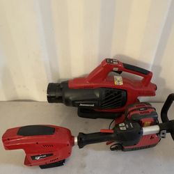 Jonsered 58v battery operated blower and weedeater * NEEDS BATTERY*  