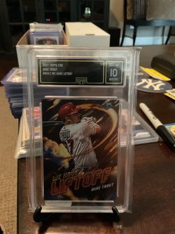 2021 Topps Fire #WHL1 We Have Liftoff Mike Trout Gem. Mint 10.