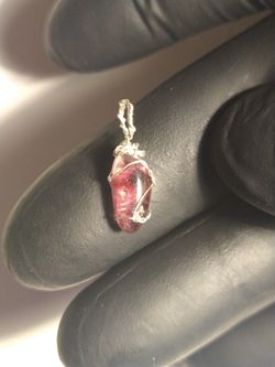 Beautiful Rubellite Tourmaline Pendant (925)