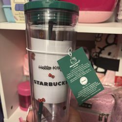 Starbucks 2025 Limited Edition Clear Hello Kitty 24 oz Tumbler w/ Straw New US