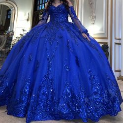 Royal Blue Quince Dress 