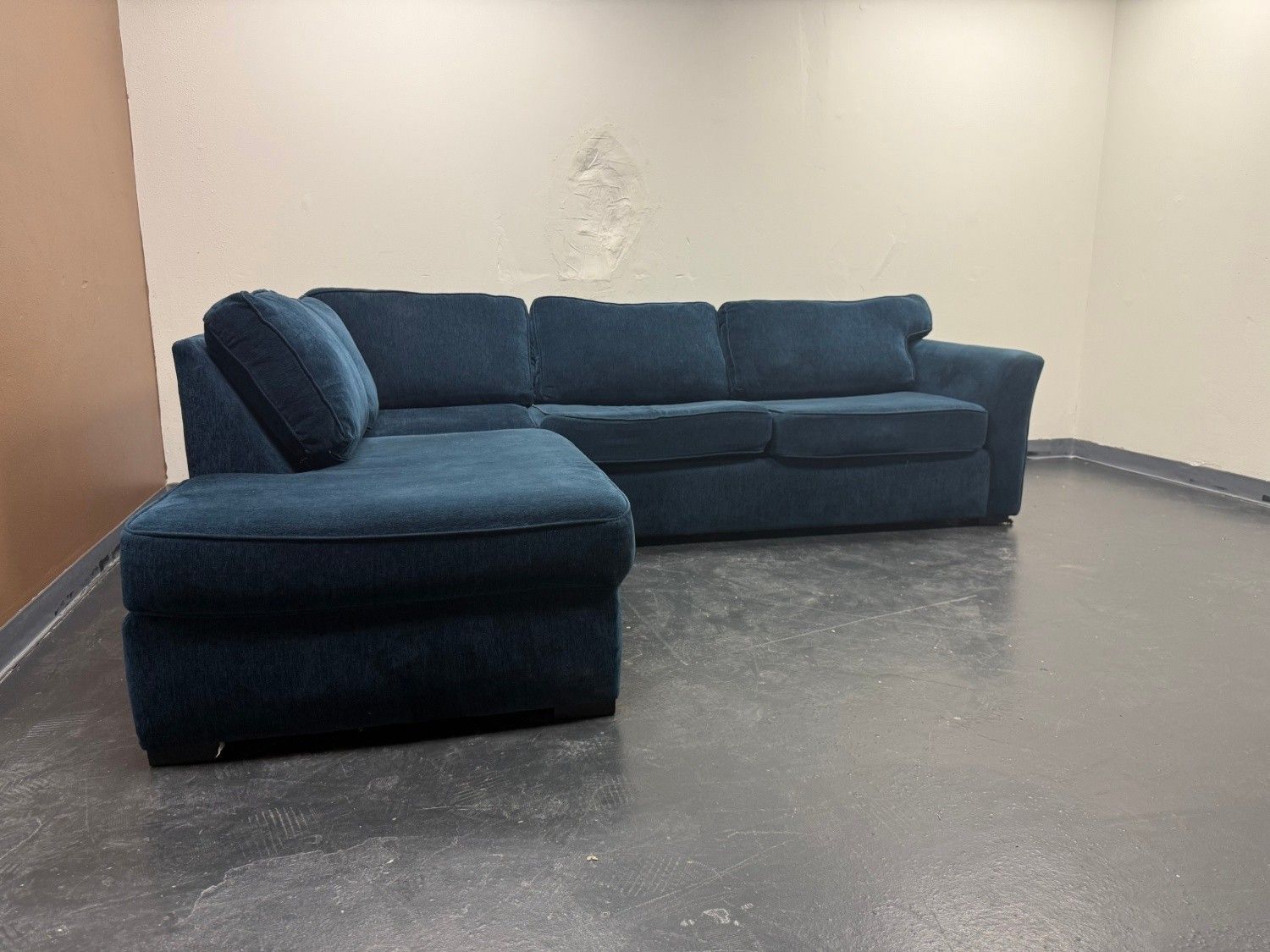 Beautiful Reupholstered Sectional Sofa with Sleeper - Delivery Available!