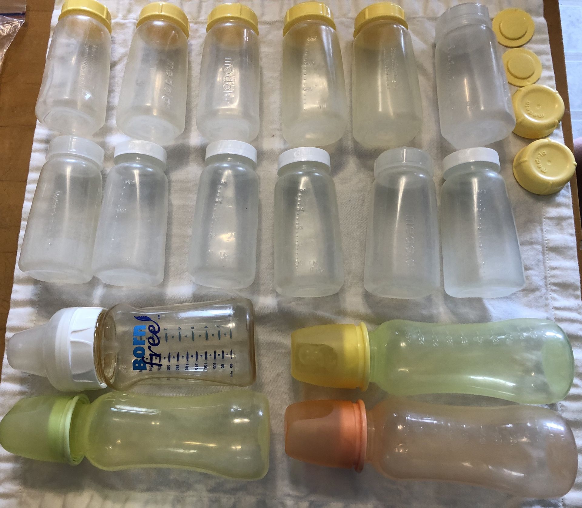 Milk storage bottles