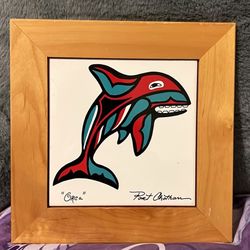 Ceramic Tile Native Art Print