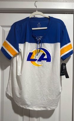 Women’s X-Large LA Rams Fanatics Lace-Up Jersey Shirt