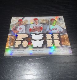 Pure Power Albert Pujols, Mike Trout, Josh Hamilton /35