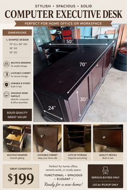 Computer desk from Costco