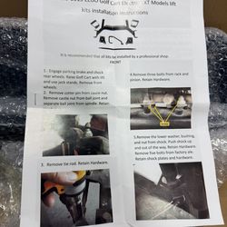 Ezgo Txt 6" Lift Kit with Tie Rod End, 6inch Golf Cart Lift Kits Drop Axle with Ball Joint for 2001.5-2020 Ezgo Electric TXT Model, Ezgo Front Drop Ax